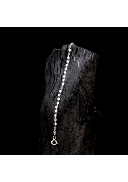 925 Ayar Gümüş Küp Zincirli Erkek Bileklik fiyatları