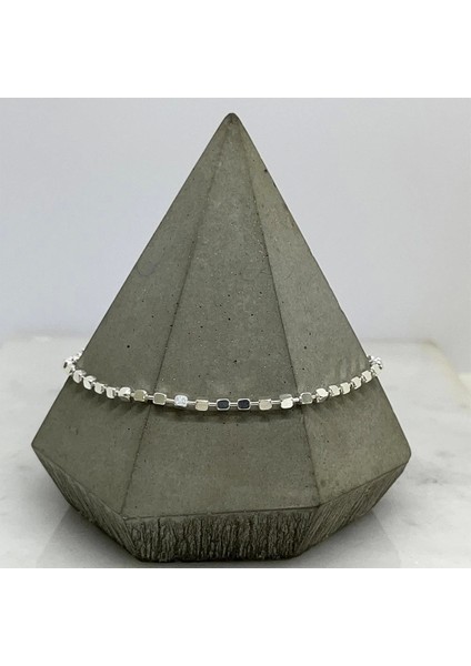 925 Ayar Gümüş Küp Zincirli Erkek Bileklik modelleri