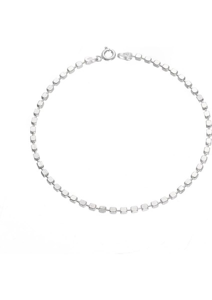 925 Ayar Gümüş Küp Zincirli Erkek Bileklik fırsatları