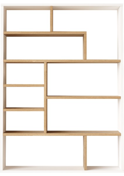 Morgen Kitaplık 124CM Sepet-Beyaz Mg1-Sw