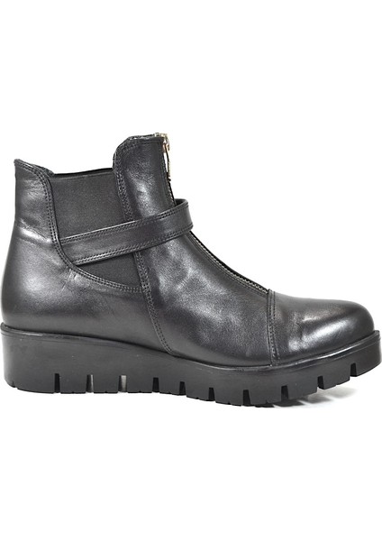 201 Hakiki Doğal Deri Siyah Casual Kadın Bot modelleri