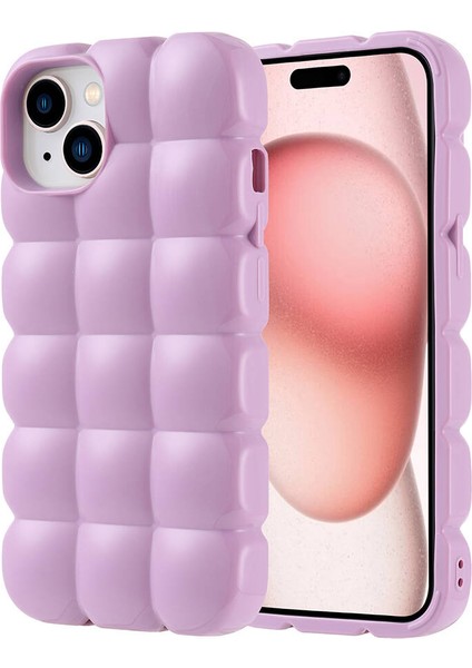 Apple iPhone 15 Uyumlu Kılıf Kaliteli Tpu Malzeme Dayanıklılık ve Pratik Kullanım Ekran ve Kamera Koruması Köşelerde Bulunan Yükseltiler Cover