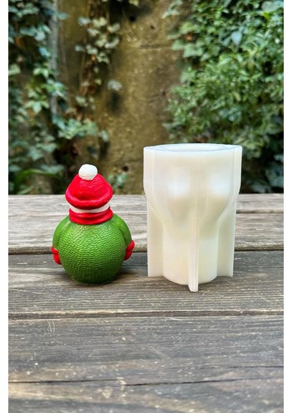 3D Christmas Kardan Adam Silikon Mum Kalıbı