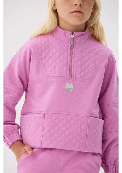 Kız Çocuk Pembe Eşofman Üstü modelleri