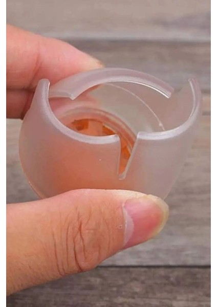 8 Adet 2,5cm-3,2cm Arası Şeffaf Silikon Sandalye Pabucu Masa Sandalye Zemin Koruyucu Sessiz Tip