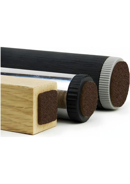 Yapışkanlı Mobilya Masa Sandalye Parke Zemin Ayak Koruyucu Kaydırmaz Keçesi 20 mm (48'li Paket)