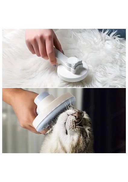Basmalı Kedi Köpek Tüy Toparlayıcı Masaj Etkili Pet Fırçası