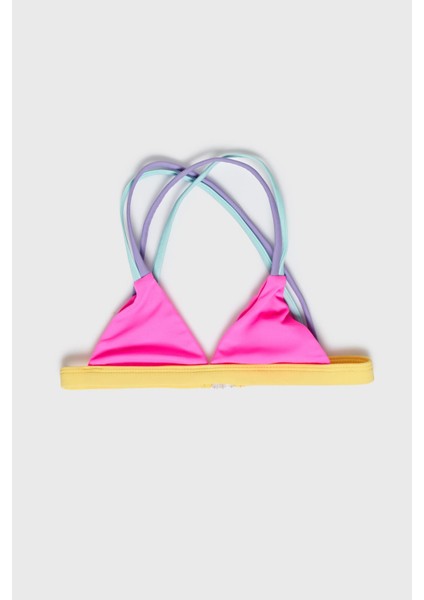 Bg Store Kız Çocuk Pembe Bikini Üstü