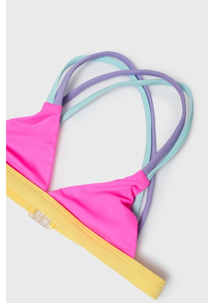 Bg Store Kız Çocuk Pembe Bikini Üstü