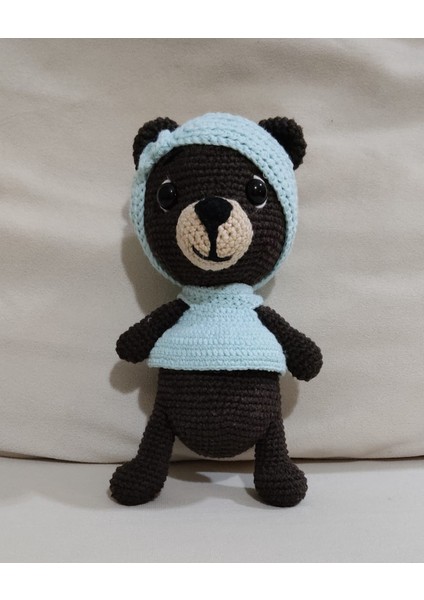 Lotushobievi Amigurumi Minik Ayıcık 22CM Uyku Arkadaşı