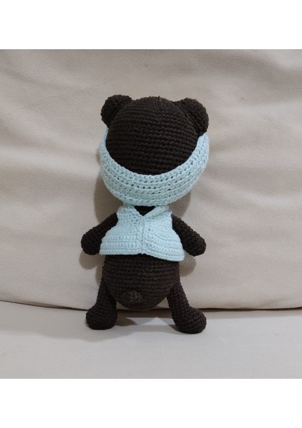 Lotushobievi Amigurumi Minik Ayıcık 22CM Uyku Arkadaşı