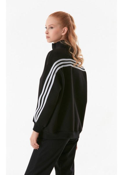 Basic Yarım Fermuarlı Dik Yaka Sweatshirt indirimleri