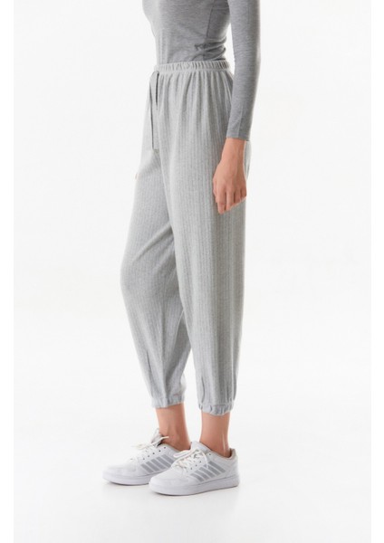 Fitilli Beli Lastikli Jogger Pantolon modelleri