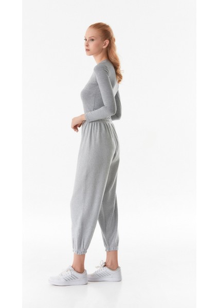 Fitilli Beli Lastikli Jogger Pantolon fırsatları