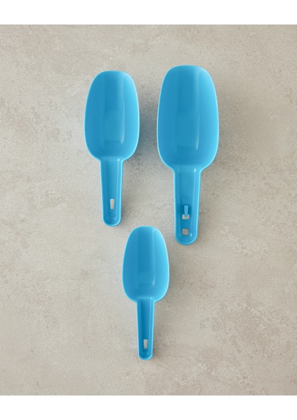 Poul Plastik 3'lü Ölçü Kaşığı 22X7,8X5 cm Turkuaz fiyatları