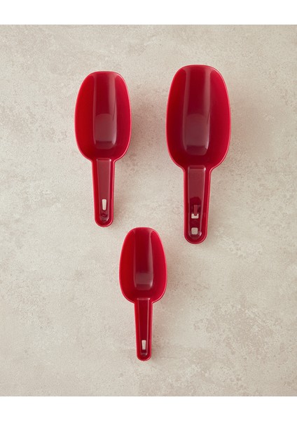 Arnie Plastik 3'lü Ölçü Kaşığı 22X7,8X5 cm Bordo fiyatları