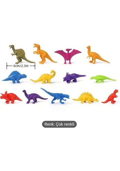 Edi Antik 20 Adet Yumuşak Kauçuk Mini Dinozor Oyuncak, Tiranazor Rex Stegosaurus Pterosaur Tiranazor Rex, Doğum Günü Hediyesi