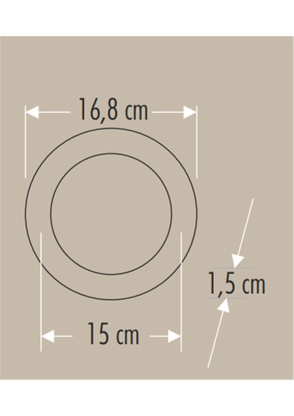 CT-5147 12W 6500K Beyaz Yuvarlak Slim LED Panel fiyatları