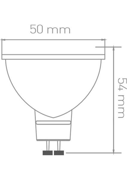 AA24-01550 5W GU10 3000K Günışığı Reflektörlü Smd LED Ampul