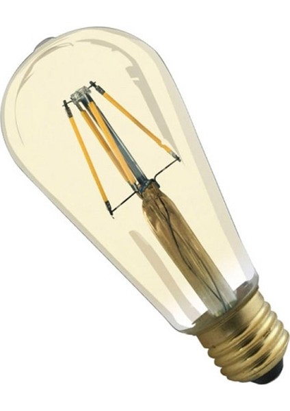 AB46-00420 4W E27 2200K Sarı ST64 LED Rustik Ampul