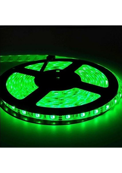 AS01-00305 14.4W 12V Yeşil Üç Çip 60 Ledli Silikonsuz Şerit LED