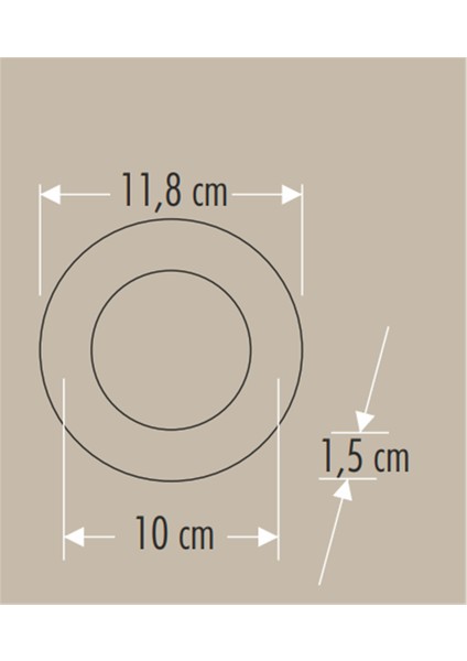 CT-5145 6W 6500K Beyaz Sıva Altı Yuvarlak Slim LED Panel fiyatları