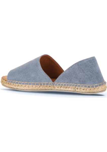 Mavi Süet Kadın Espadril Ayakkabı 01WQ2413