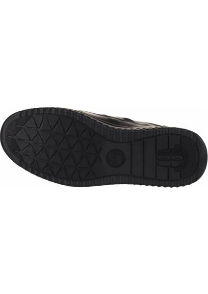 Siyah Atlas Baskılı Deri Erkek Günlük Ayakkabı 07MA2072C200 indirimleri