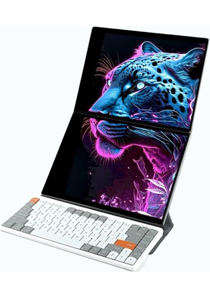 Dual-Tech DS135S Çift Ekran 16 GB Ram Alder Lake N100 2tb SSD Dizüstü Bilgisayar (siyah şerit)