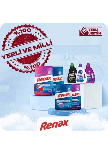 Renax 3'lu Set (Sıvı Çamaş. Deter. Siyahlar-Renkliler-Beyaz Renkli 2520 Ml) 3X2520