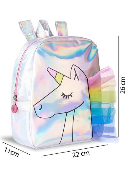 Unicorn Hologram Kız Çocuk Okul Sırt Çantası