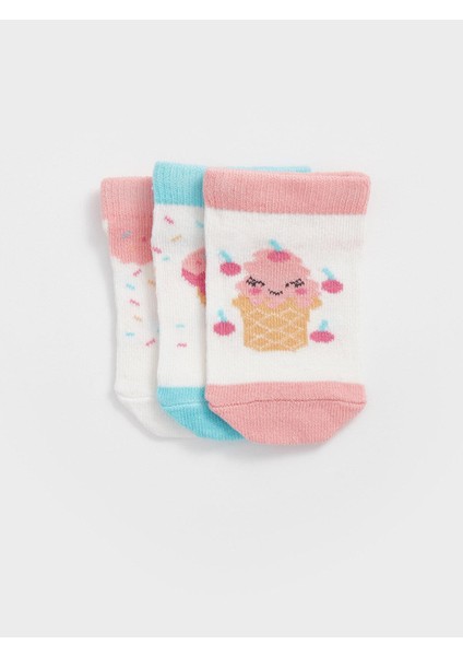 Baby Baskılı Kız Bebek Patik Çorap 3'lü fiyatları