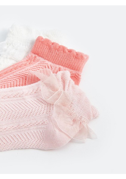 Baby Desenli Kız Bebek Patik Çorap 3'lü modelleri