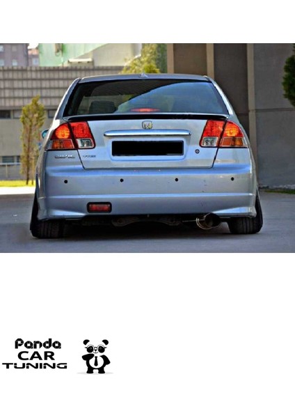 Honda Civic Vtec 2 Spoiler Piano Black Abs Plastik Bagaj Üstü 2001 2006 modelleri