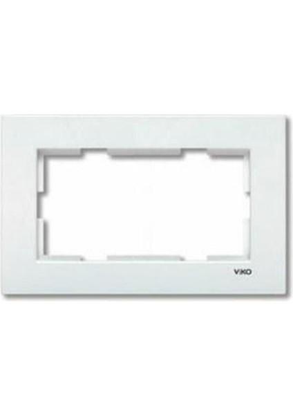 Karre Ikili Sıva Altı Priz Çerçeve - Beyaz 90960206