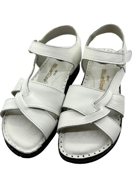 Tam Ortopedik Deri Kadın Sandalet Deri Sandalet Rubinleather modelleri