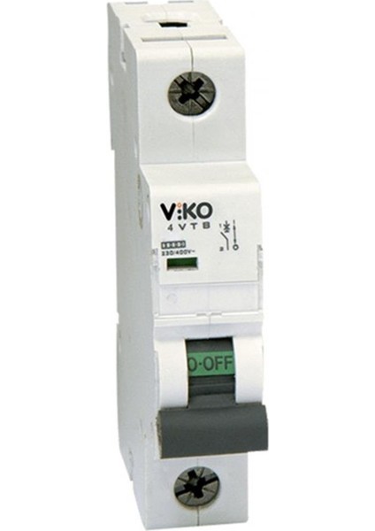 4VTB-1B10 Monofaze 1X10A B Tipi Otomatik Sigorta 4,5ka