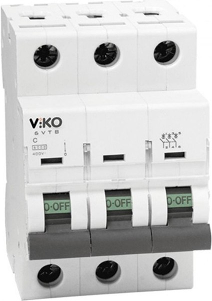 6VTB-3C40 Trifaze 3X40A C Tipi Otomatik Sigorta 6ka