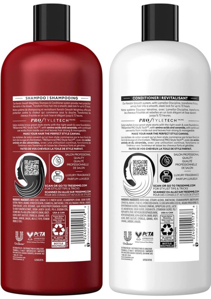 Keratin Smooth Kabarma Karşıtı Şampuan Ve Saç Kremi Set 2x828ml