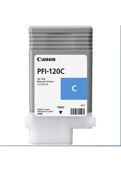 Plotter Sarf® Canon PFI-120 C (Cyan) Mavi Plotter Orijinal Mürekkep Kartuş 130 Ml. (2886C001)