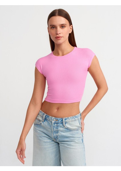 Pamuk ve Modal Karışımlı Crop Top