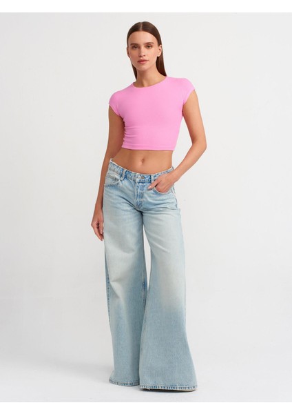 Pamuk ve Modal Karışımlı Crop Top modelleri