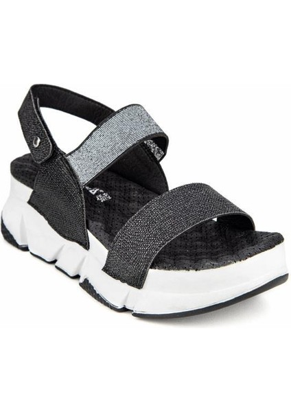 Keid 31187-430 Anatomik Taban Kadın Sandalet Siyah 36-40