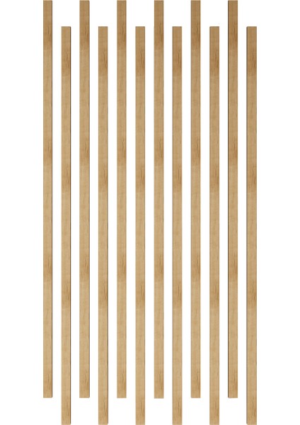 Kendinden Yapışkanlı 120CM 12 Adet Ahşap Çıta Savana Meşe Cl1-Sm