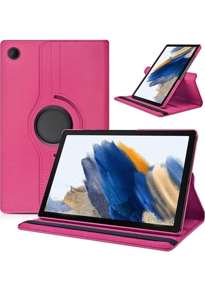 Samsung Galaxy Tab A9 Plus Kılıf 360 Derece Dönebilen Yatay ve Dikey Standlı Dönerli Deri Tablet Kılıfı (Model SM-X210)