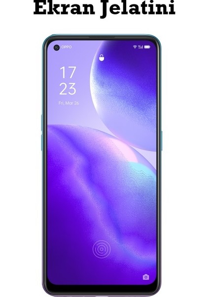Oppo Reno 5 Lite Uyumlu Ön Body Şeffaf Ultra Ekran Koruyucu Nano Jelatin
