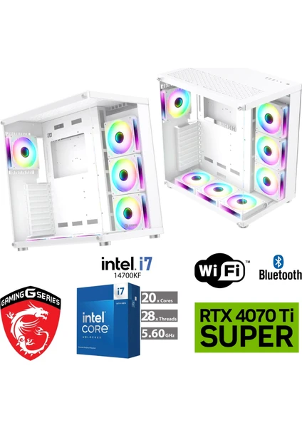 16 GB RTX4070Tİ Süper – Gaming Pc Ddr5 – Intel I9-I7-K – 32GB Ddr5 6000 Mhz Ram  - 1  Tb M.2 SSD – Sıvı Sogutmalı