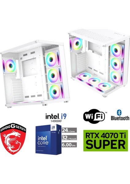 16 GB RTX4070Tİ Süper – Gaming Pc Ddr5 – Intel I9-I7-K – 32GB Ddr5 6000 Mhz Ram - 1 Tb M.2 SSD – Sıvı Sogutmalı