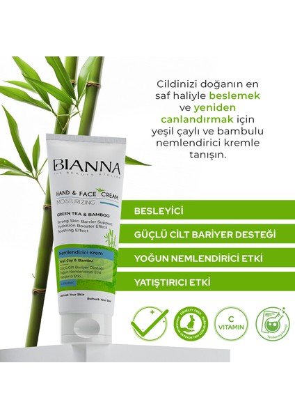Nemlendirici Yeşil Çaylı ve Bambu Özlü Nemlendirici Krem 200ML fiyatları