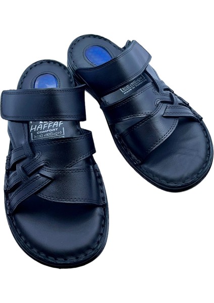Rubinleather Jel Taban Günlük Deri Erkek Terlik Tam Ortapedik Taban